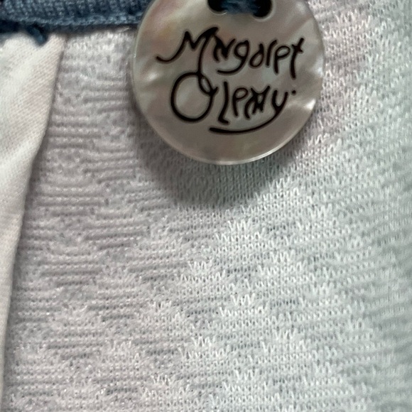 MARGARET O'LEARY Scuba Sheath Dress Womens‎ M Cottagecore Blue Floral Quilted - Picture 9 of 13